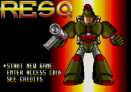 Resq Mega Drive title screen