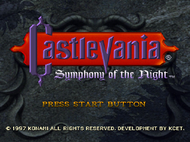 castlevania sotn ps1 titlescreen