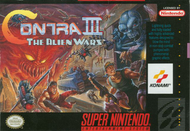 contra iii SNES Cover us