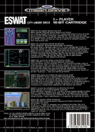 eswat mega drive coverback