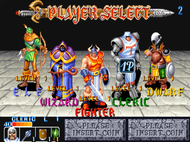 king of dragons arcade char select